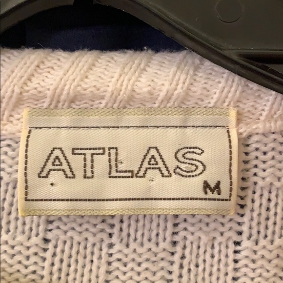 Vintage Atlas 100% Cotton Sweater Made In The USA - Picture 3 of 5